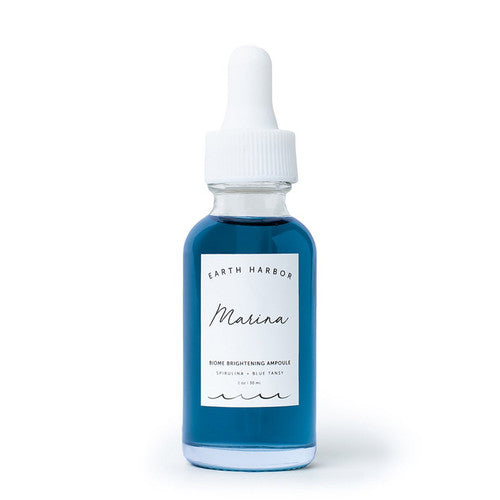 Marina Biome Brightening Ampoule Spirulina Blue Tansy Elixir Earth Harbor Naturals