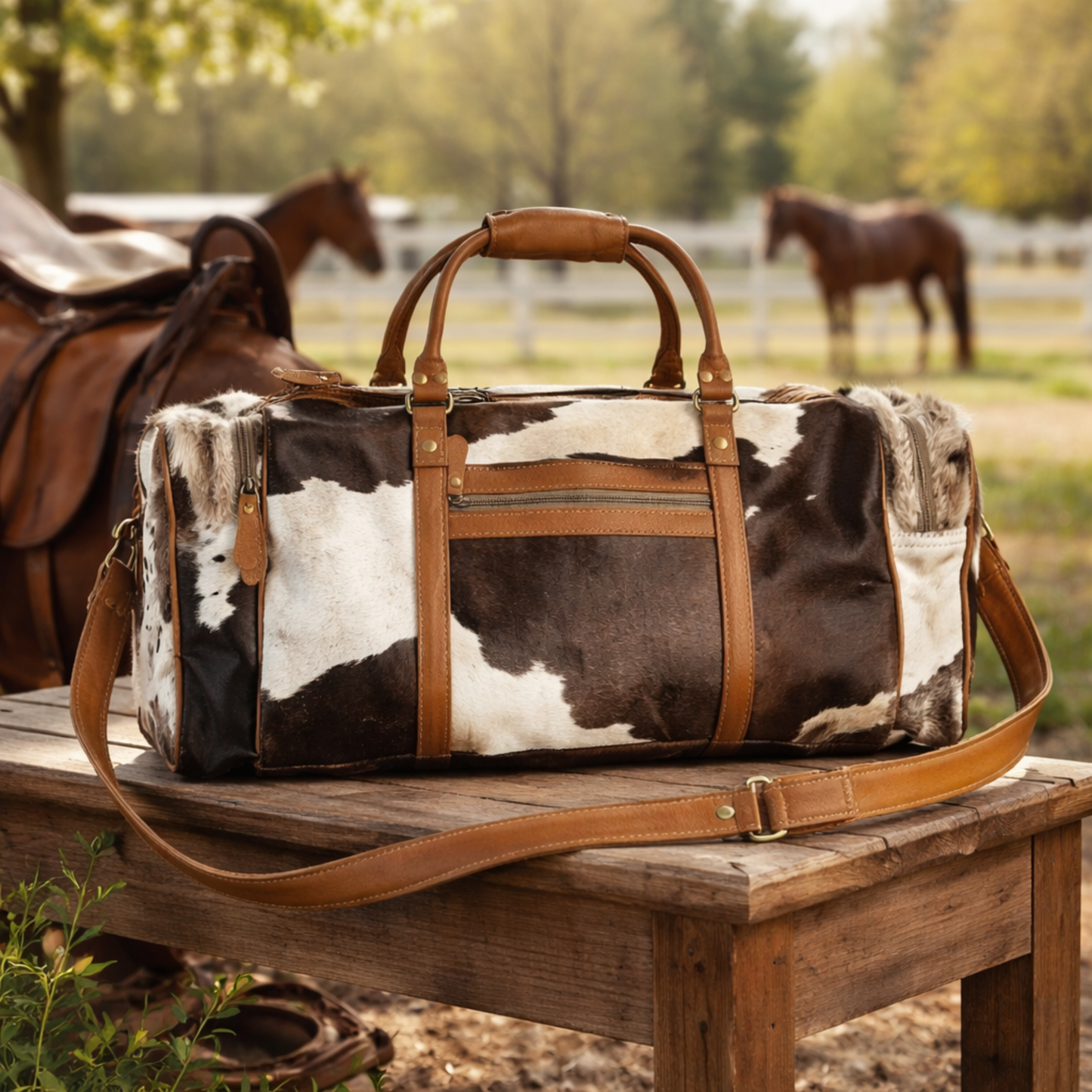 Myra Amore cowhide leather western
