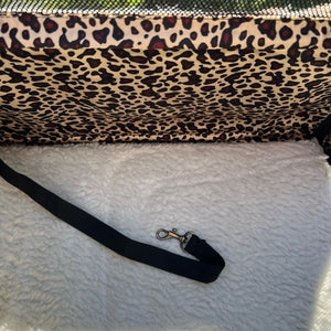 🐶🐾Western Boho Genuine Cowhide Pet Cat Dog Leather Bag Carrier travel