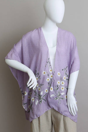 Spring Daisy Woven Kimono