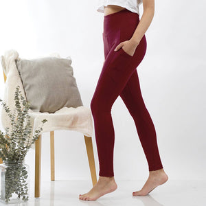 SI-16507 WIDE WAISTBAND LEGGINGS WITH POCKETS
